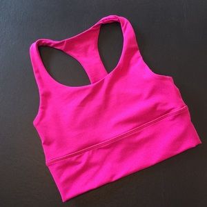 Brand New Hot pink DYI racer back sports bra